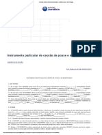 Conteúdo Jurídico - Instrumento Particular de Cessão de Posse e de Benfeitorias