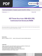 Sip T S: Obs-Biv (FR) C G R900: Technical Bulletin Alcatel-Lucent Omnipcx Office