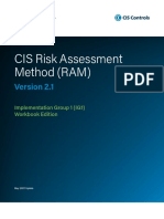 CIS Risk Assessment Method (RAM) : Implementation Group 1 (IG1) Workbook Edition