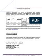 Certificado de Monitoreo 2021 - Oswaldo Mesa Romero