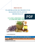 Proyecto Productos Con Plantas Medicinales.