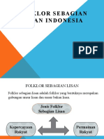 Foklor Sebagian Lisan