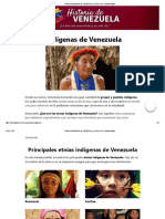 ETNIAS INDÍGENAS de VENEZUELA ¿Cuáles Son - Características