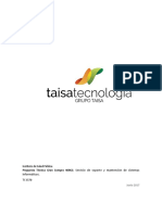 TI 3370 Propuesta Técnica Servicio de Soporte y Mantención de Sis