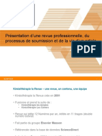 Présentation D'une Revue Professionnelle, Du Processus de Soumission Et de La Vie D'un Article