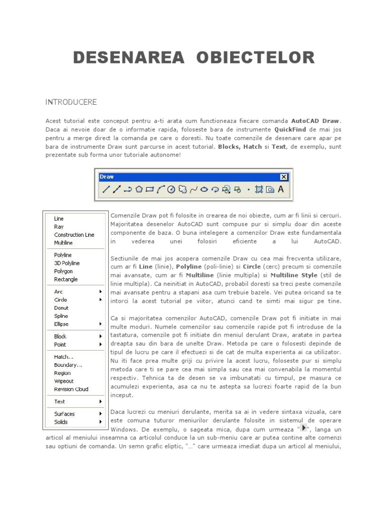 Tutorial AutoCAD | PDF