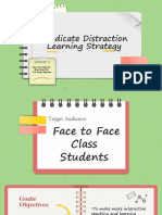 Eradicate Distraction Learning Strategy: Group