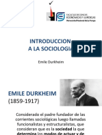 Clase 5 - Emile Durkheim