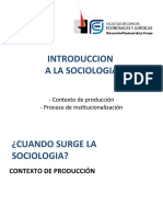 Clase 3 - Contexto de producción - proceso de institucionalización