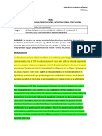 S15 - Tarea - Borrador de Esquema de Redacción - Introducción y Conclusión