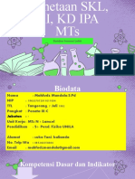 Analisis SKL, Ki, KD Ipa Mts