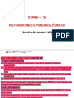 Definiciones Epidemiologicas y Clinicas 09-04-2020 Covid-19 PDF