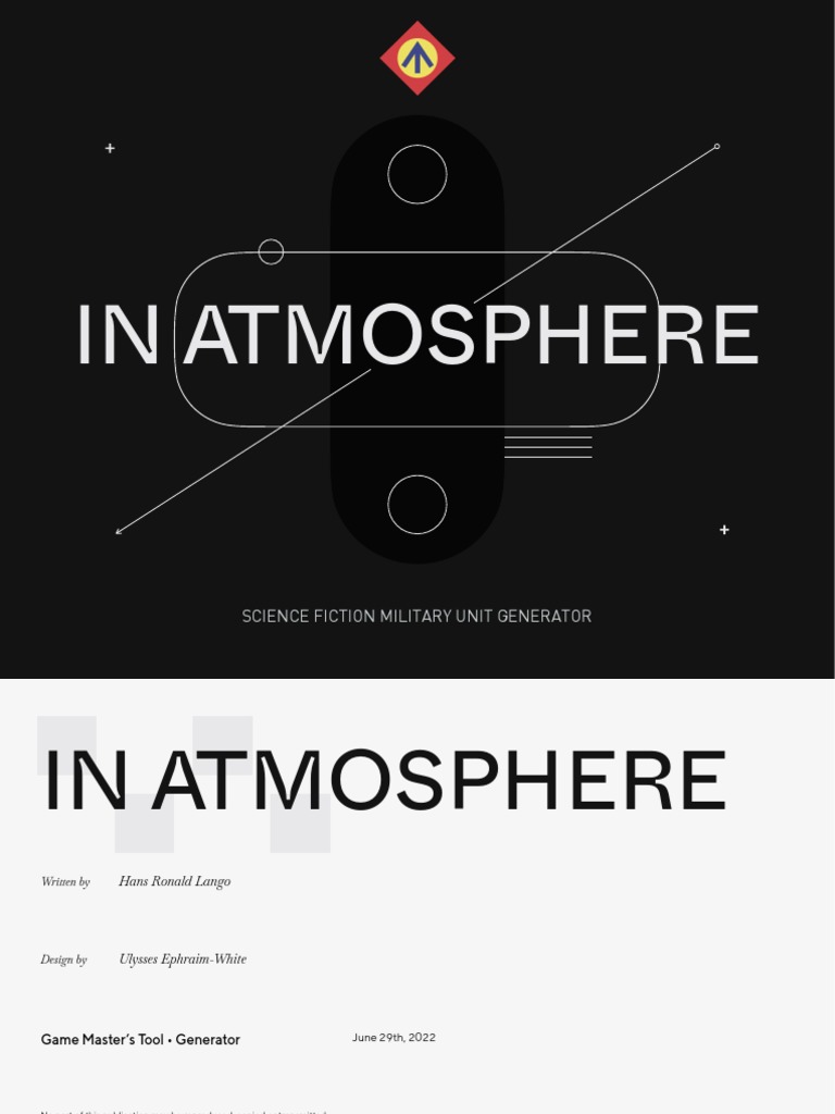 In Atmosphere Science Fiction Military Unit Generator PDF Infantry