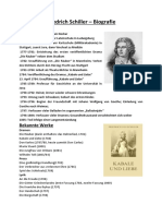 Friedrich Schiller Handout