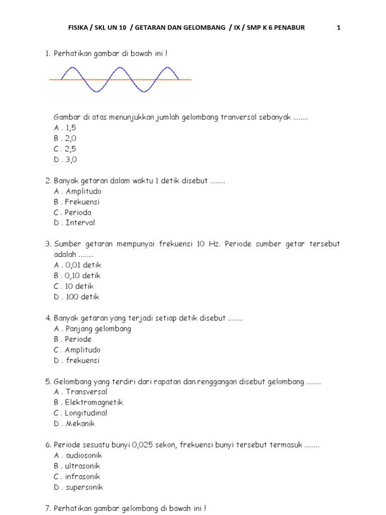 Getaran Gelombang