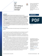 Fully Guided Tooth Autotransplantation Using A Multidrilling Axis Surguical Stent.