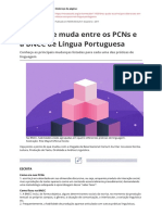 Principais mudanças da BNCC em relação aos PCNs em Língua Portuguesa