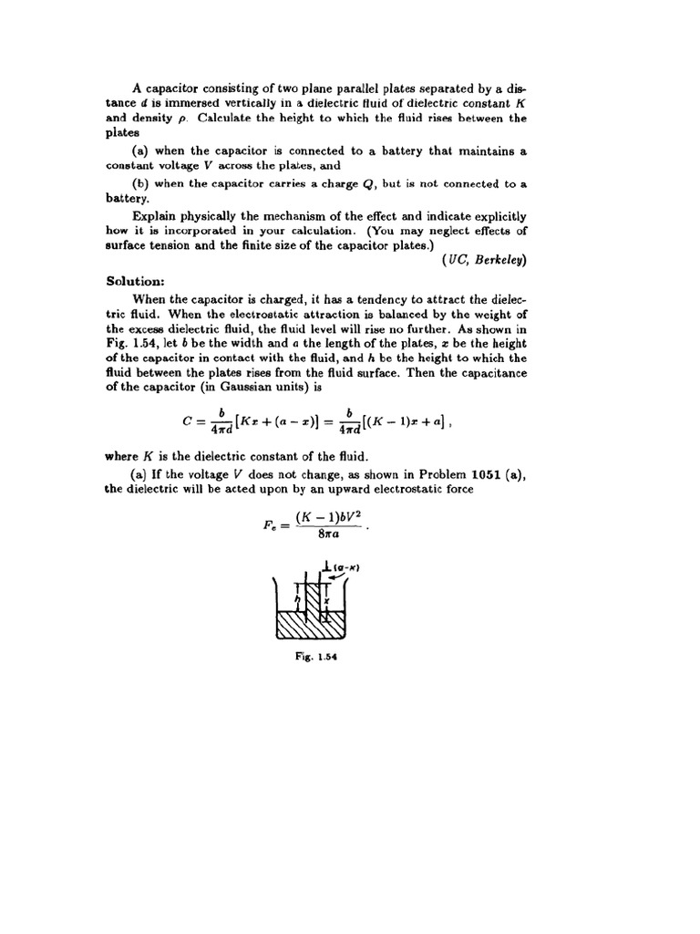 Capacitor Exercises PDF