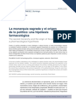 Domingo González - La Monarquía Sagrada y El Origen de Lo Político Una Hipótesis Farmacológica