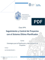 CLASE 4 Seguimiento y Control de Proyectos Con El Sistema Último Planificador