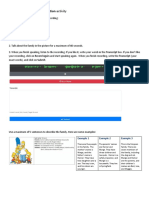 How To Do The Family Description Activity