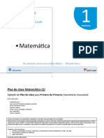 7 PLAN DE CLASE - MATEMA üTICA 1ro Primaria