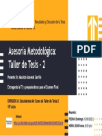 Flyer - Asesoría Metodológica - Taller de Tesis 2
