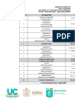 Calendario académico 2022T2 LFA LCIA LFM