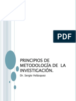 Principios de metodología de investigación