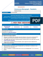 Gentamicin (Intravenous) Monograph - Paediatric