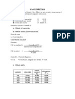 Caso Práctico Punto de Equilibrio