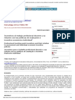 Incentivos Al Trabajo Profesional Docente y Su Relación Con Las Políticas de Evaluación e Incentivo Económico Individual