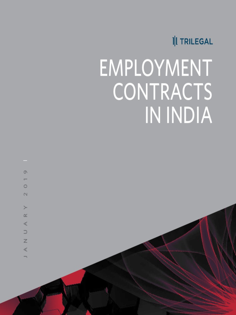 Employment Contracts in India PDF Employment Civil Law (Legal System)