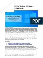 Memperbaiki File Sistem Windows Dengan SFC
