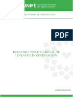 Registro Institucional de Lineas de Investigacion Unife OkokokOKOK