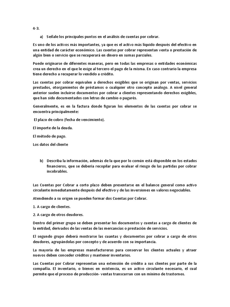 Análisis de Cuentas por Cobrar y Factoraje | PDF | Pagos | Factoring ...