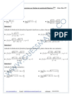 Sérien°5 D'exercices Sur Limites Et Continuité-Racine Niéme 2éme Bac PC PDF