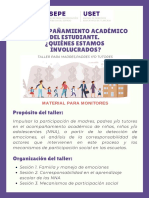 Taller para Padres. Material para Monitores