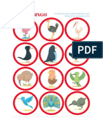 Fichas Bingo de Animales