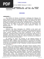 Petitioner Respondents: Sao Paulo Alpargatas S.A., Kentex Manufacturing Corporation and Ong King Guan