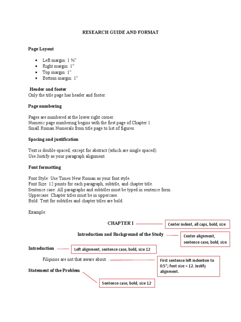 Updated Research Guide and Format | PDF | Letter Case | Paragraph