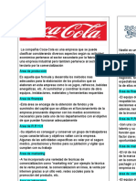 Las áreas funcionales de Coca-Cola