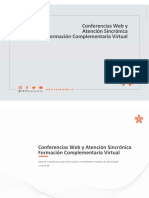 Conferencias Web y Atención Sincrónica. Formación Complementaria Virtual