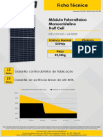 Modulo Monocristalino 144 Celulas 550W - Belenergy