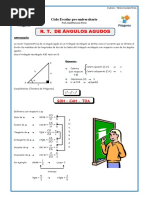Razones Trigonometricas de Angulos Agudos