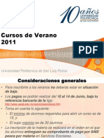 Cursos de Verano 2011