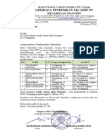 Surat Rekomendasi LPM NU Ngantru (Senam Islam Nusantara) 2020 - Ok