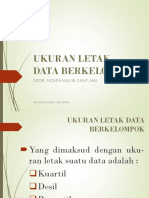 UKURAN LETAK DATA BERKELOMPOK