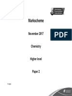Markscheme: November 2017 Chemistry Higher Level Paper 2