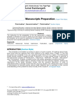 Paper Title For Manuscripts Preparation: Jurnal Sumbangsih